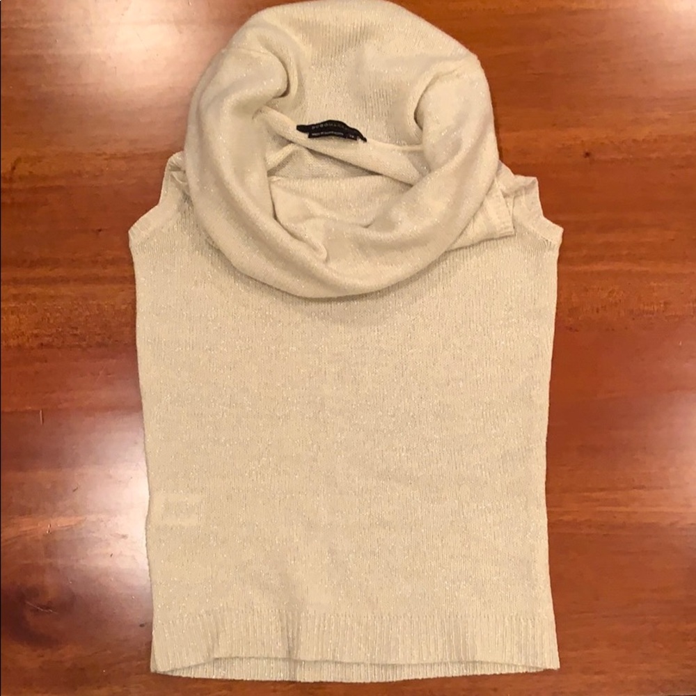 BCBG cowlneck super soft sparkly sweater XS